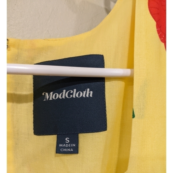 Modcloth Biking Through Brussels A-Line Dress Adjustable Belt Size Small - Picture 5 of 7